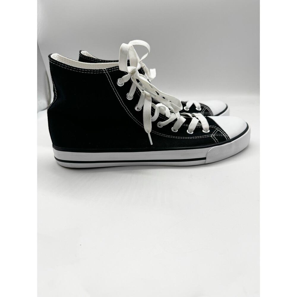 ZGR SNEAKERS ZY-K21023M Black/White High Top Skater Sneakers Mens Size